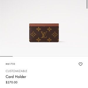 Louis Vuitton card holder